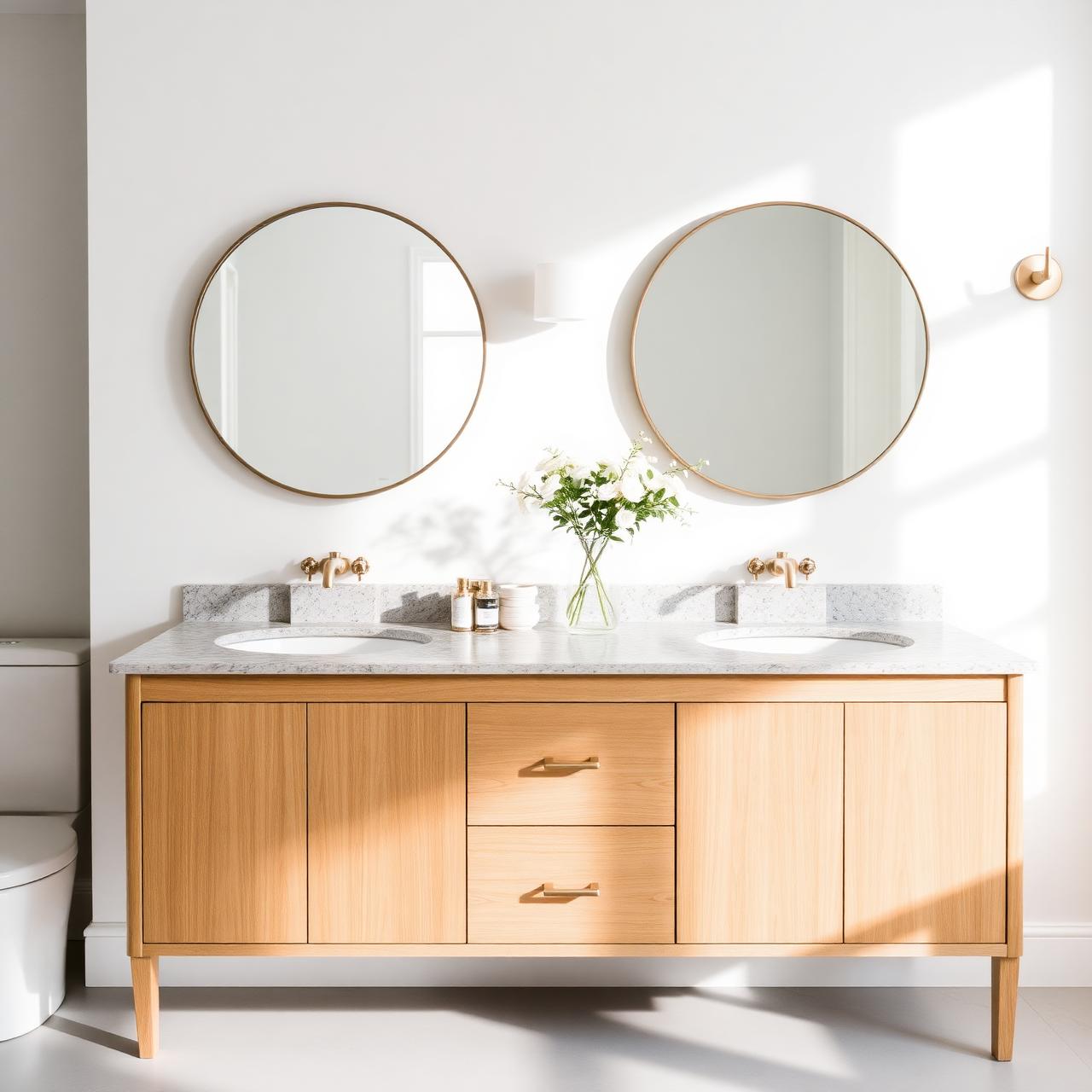 Terrazzo double vanity
